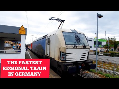 THE FASTEST REGIONAL TRAIN IN GERMANY | WENDLINGEN TO ULM BY IRE 200