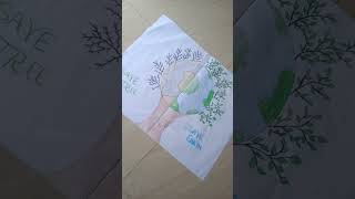 beautiful drawing save tree 🎄 save earth🌏