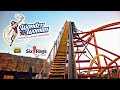 2024 Wonder Woman Golden Lasso Coaster at Sunset On Ride Front Seat 4K POV Six Flags Fiesta Texas