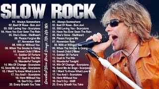 Aerosmith, Scorpions, Bon Jovi, Eagles, Ledzeppelin, GNR, Style  Best Slow Rock Songs 70's 80's 90's