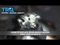 How to Replace Rear Brake Caliper 2004-2008 Acura TL