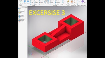 Autodesk inventor Tutorial for beginners Exercise 3