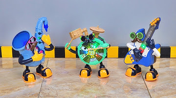 Unboxing Robot Musik Joget, Robot Gitar, Drum, Saksofon | Mr. Rock & Mr. Jack Dance Robot