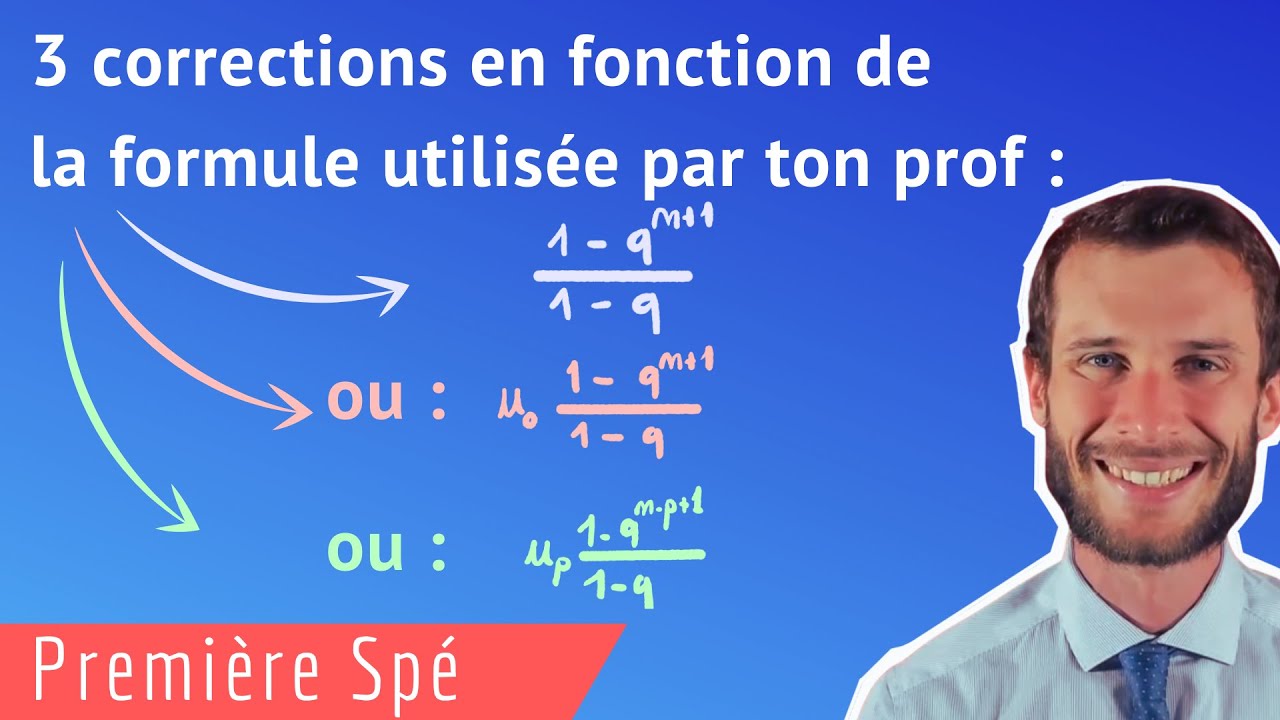 Calculer la somme de termes d'une suite géométrique (3 corrections en fonction de ta formule Calculer la somme de termes d'une suite géométrique (3 corrections en fonction de ta formule