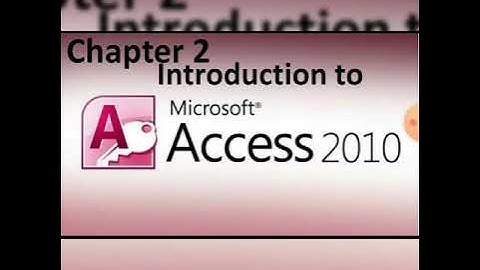 Class 8th | Computer | Chapter 2 I Introduction to Microsoft Access 2010 Part 1