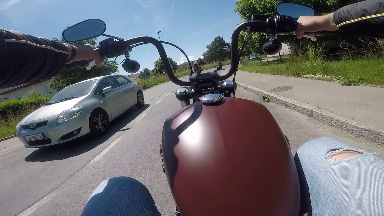 Harley Davidson street bob test ride - YouTube