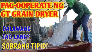 OPERATION ng GT GRAIN DRYER, DALAWANG TAO Lang pwede na| MANGUNGUMA TV