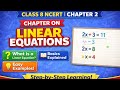 Linear Equations Exercise 2.2 | Class 8 NCERT | Easy Solutions