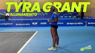 Tyra Grant in allenamento con la nazionale italiana