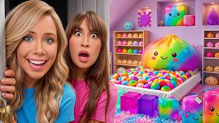 WE FOUND A SECRET SQUISHY ROOM IN MY BEST FRIENDS HOUSE!