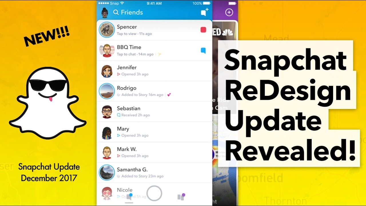 Snapchat Redesign Update Revealed Youtube