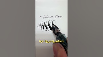 Fountain pen extreme flexing - nib modified Jinhao 9019