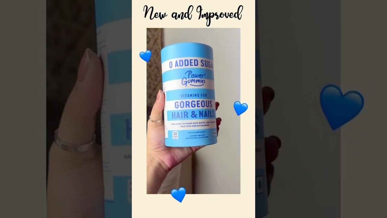 Healthier Hair & Nails with New & Improved Power Gummies 2.0 🩵