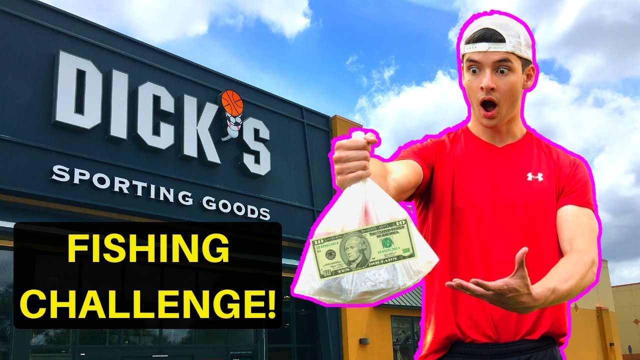 EPIC $10 DICK'S SPORTING GOODS FISHING CHALLENGE!! (Awesome Find