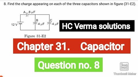 Find the charge appearing on each of the three capacitors shown in figure (31-E2).