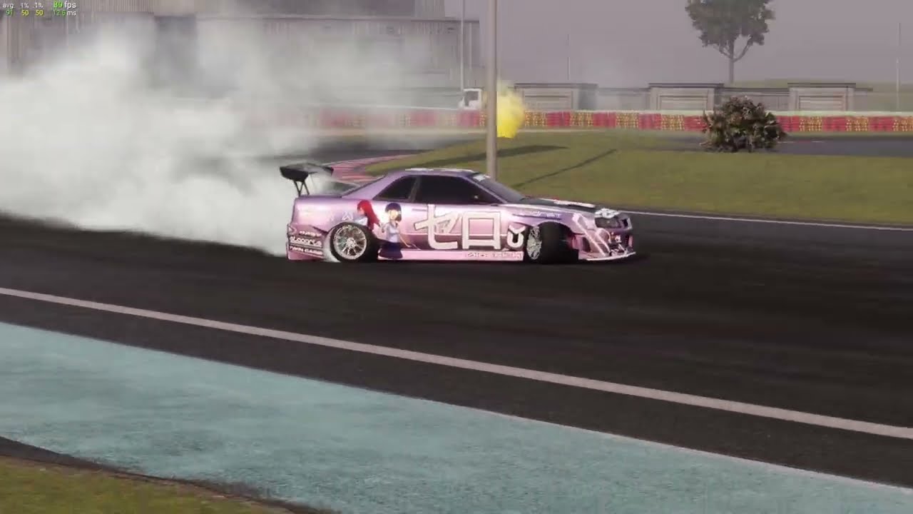 The first race on the Nissan Skyline R34 Pink Edition🏁 