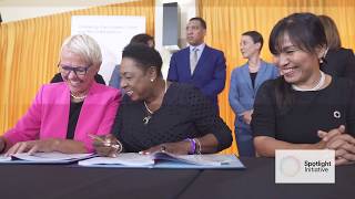 Highlights Prime Minister Andrew Holness Launches Spotlight Initiative in Jamaica