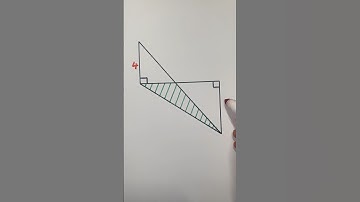 Solving area of this shadow #area #geometry