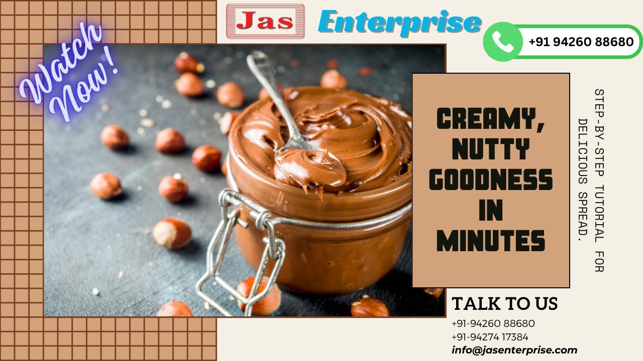 hazelnut butter making machine | +91-9426088680 | jasenterprise.com