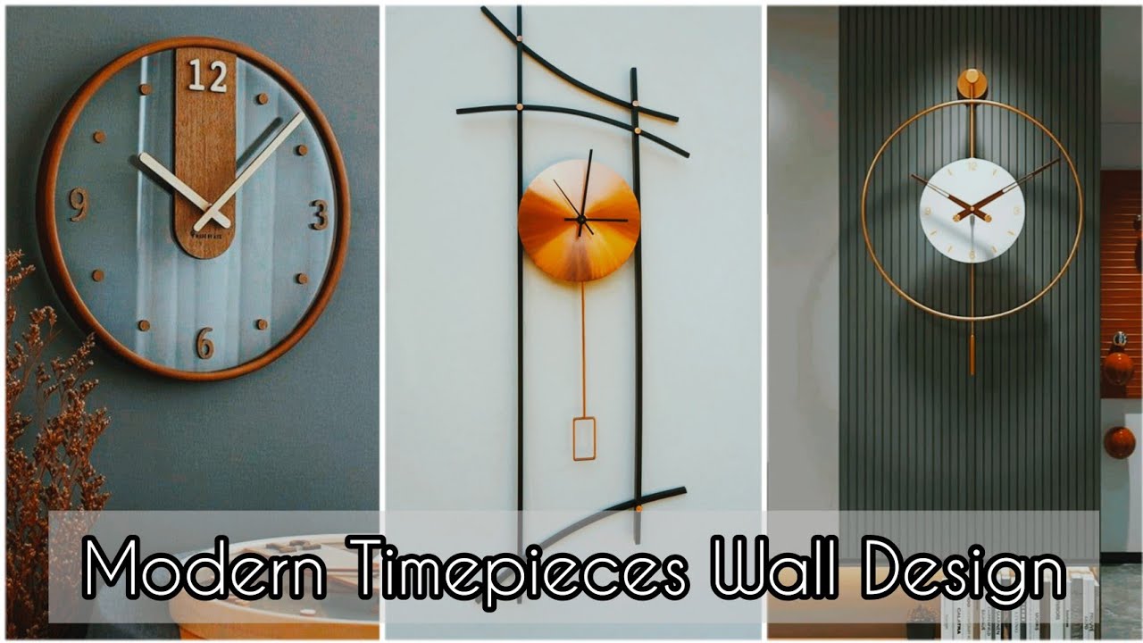 Modern Timepieces Wall Design| Smart Timepiece Walls in Living Room| #