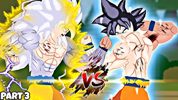 SSGSS Goku VS SSJ4 Goku Part 3 (Stick Nodes)