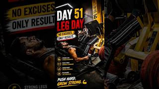 Day 51 Leg Workout 🦵🔥 | Build Powerful Legs 💪 | Gym Motivation#legworkout #day51 #gymmotivation