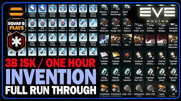 Making 3 Billion ISK in One Hour : EVE Online - An Invention Full Manufacturing Run Through