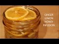 Ginger Lemon Honey Infusion. #ginger #lemon #honey #infusion #coldremedy