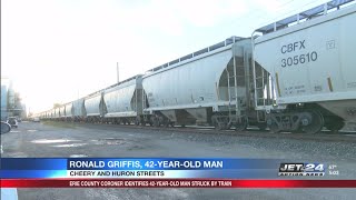 Erie County Coroner identifies victim hit by train near Cherry Street