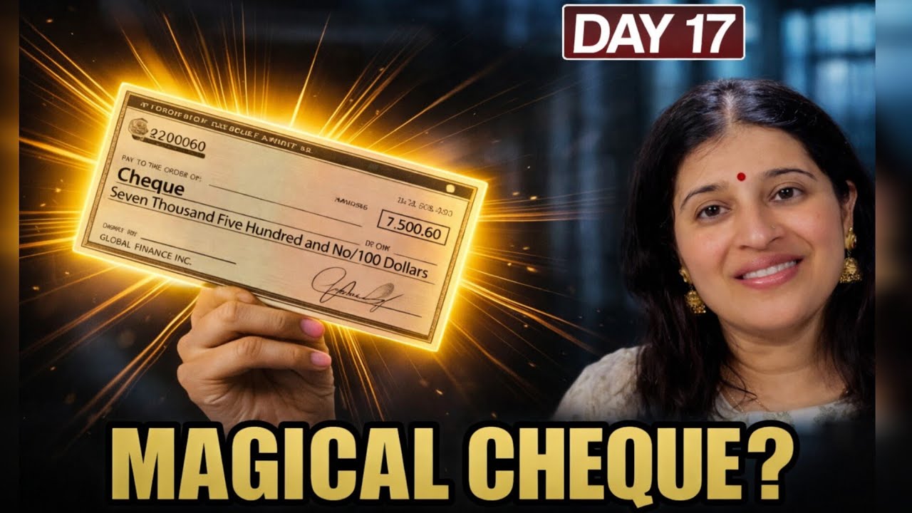 Day 17/28 | Money Manifest Karne Ka Real Secret 💰 (Magic Cheque) - YouTube