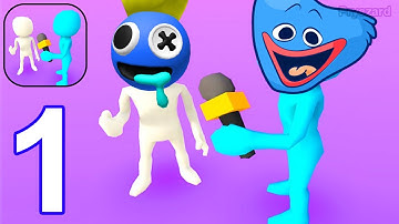 Reporter Life - Gameplay Walkthrough Part 1 Interview Huggy Wuggy & Blue From Rainbow Friends