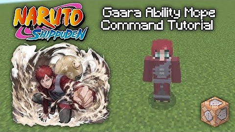 [Gaara] Fifth Kazekage Naruto Commands Mcpe Tutorial