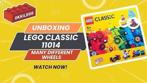 (FULL 1 HOUR+) #unboxing Lego Classic 11014 MANY DIFFERENT WHEELS with IDEAS INCLUDED