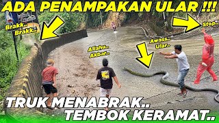 PERTANDA BURUK ‼️ Penampakan Ular di Tekongan Sitinjau Lauik, Terjadi Lagi Truk Tabrak Beton Keramat