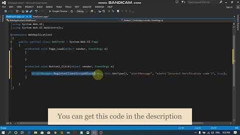 How to show alert message box in asp net using c# code behind