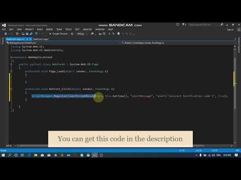 How to show alert message box in asp net using c# code behind