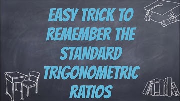Trick To Remember Trigonometric Table | Trigonometry Table Tricks