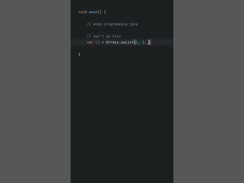 E2: Don't do this with today's Java versions - YouTube