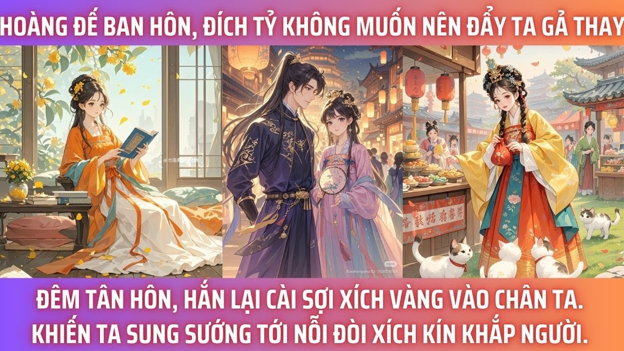 HOÀNG ĐẾ BAN HÔN, ĐÍCH TỶ KHÔNG MUỐN NÊN ĐẨY TA GẢ THAY. ĐÊM TÂN HÔN, HẮN LẠI CÀI SỢI XÍCH VÀNG VÀO