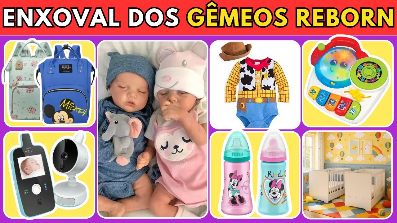 👶✨ MONTE SEUS BEBÊS REBORN GÊMEOS — ESCOLHAS FOFAS E CHEIAS DE ESTILO! ✨👶