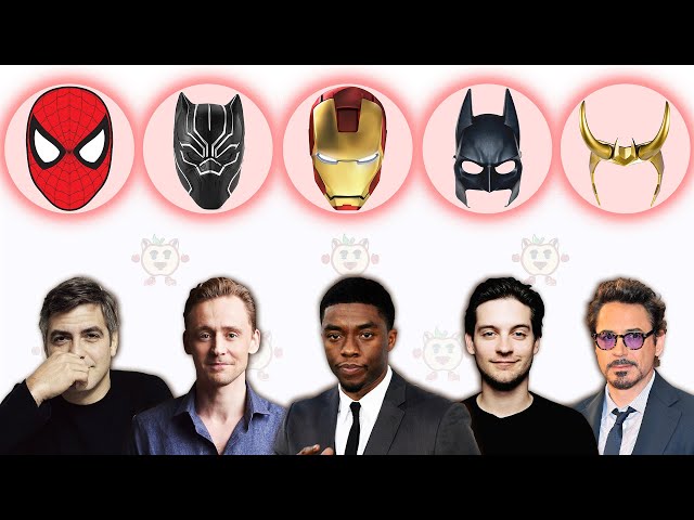 Match The Avengers Character: SPIDER MAN, BLACK PANTHER, IRON MAN, BATMAN, LOKI (EP2) class=