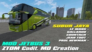 BUSSID | LIVERY SUBUR JAYA MOD JB3 ZTOM Codit MD CREATION REBORN screenshot 2
