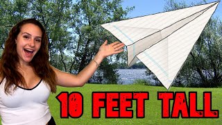Making the World's Biggest Paper Airplane!!
