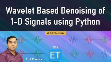 Wavelet Based Denoising of 1-D Signals using Python