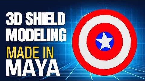 Model a 3D Shield in Maya – Complete Tutorial for Beginners