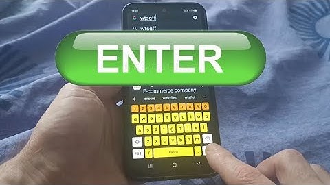 How to get enter button in samsung keyboard