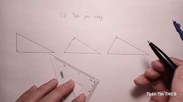 Cách vẽ tam giác vuông chuẩn nhất