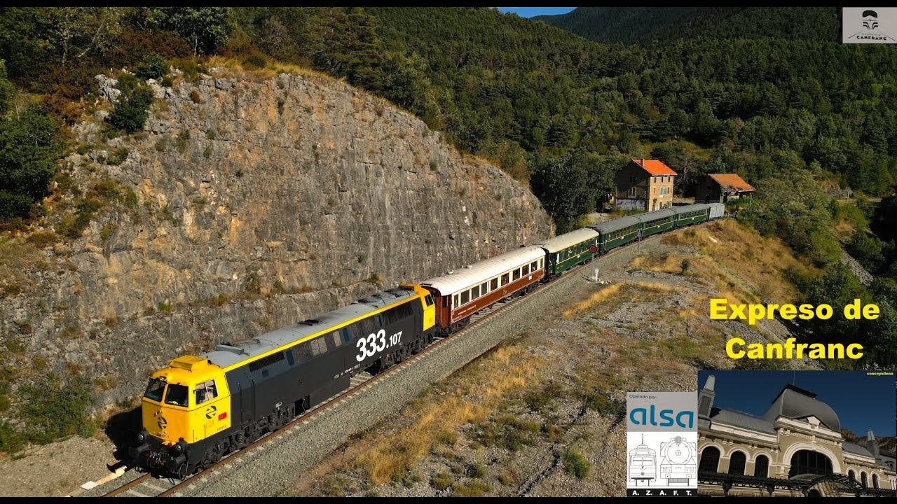 El Expreso de Canfranc 2025 año de la reapertura 🛤🚂🎉 Viaje histórico por los Pirineos 🏔️ Alsa AZAFT🚂