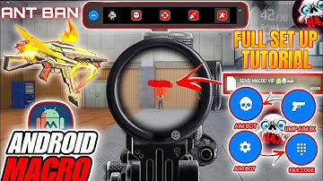 free fire android NIEUW V179 macro volledige installatie sensi tutorial | macro Droid instellinge...
