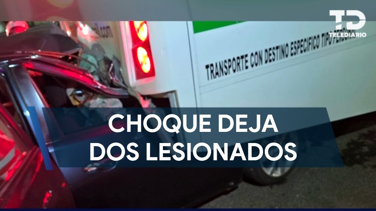 Choque entre vehículo y transporte de personal deja dos personas ...